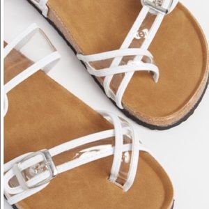 Clear sandals